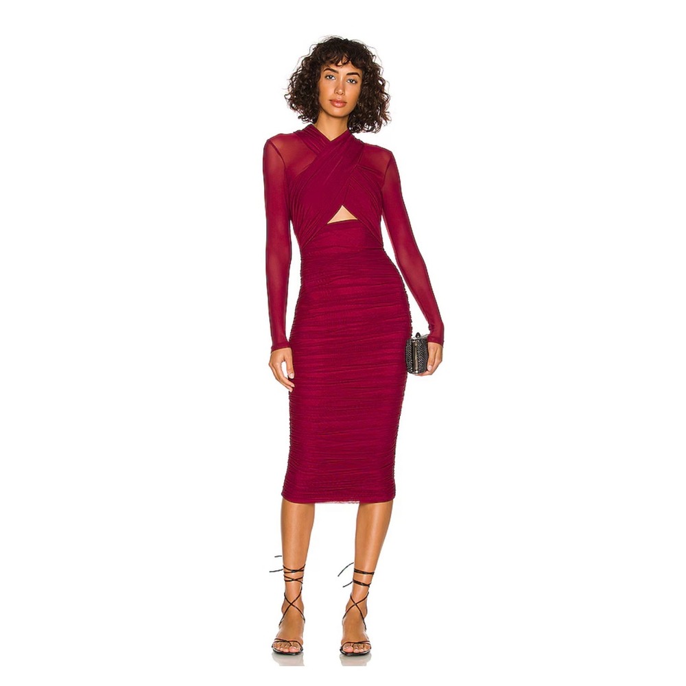 Bardot Aliyah‎ Dress in Burgundy in Burgundy Size XS NWT